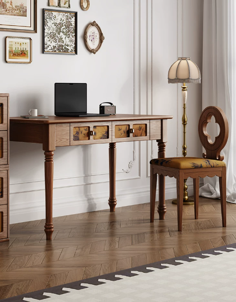 Office Furniture Set - Set Meja Kantor Rumah Elegan Vintage