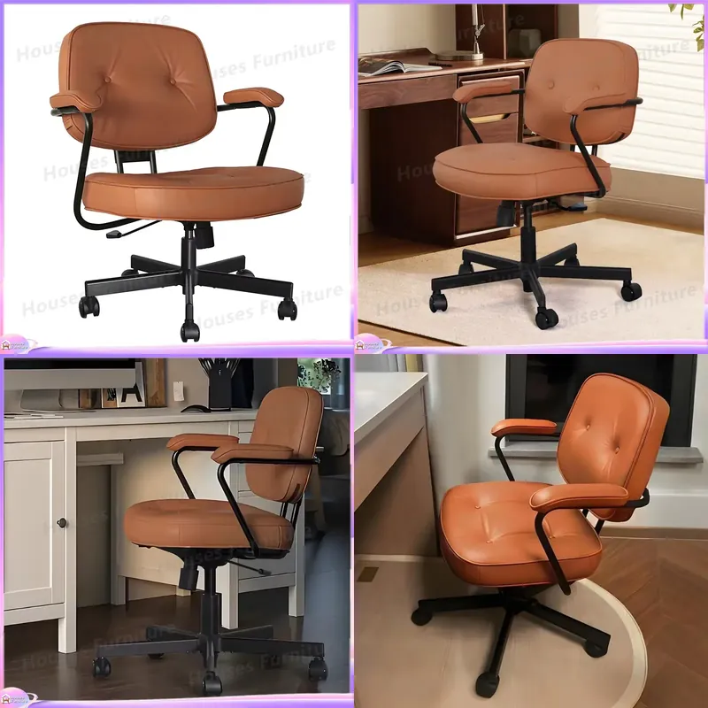 Task Chair Mid Back - Kursi Kantor Kulit Ergonomis Modern, Kursi