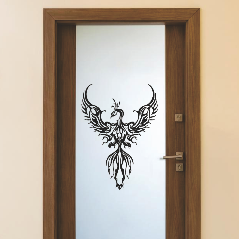 Office Furniture Phoenix - Stiker dinding seni desain Phoenix dekorasi