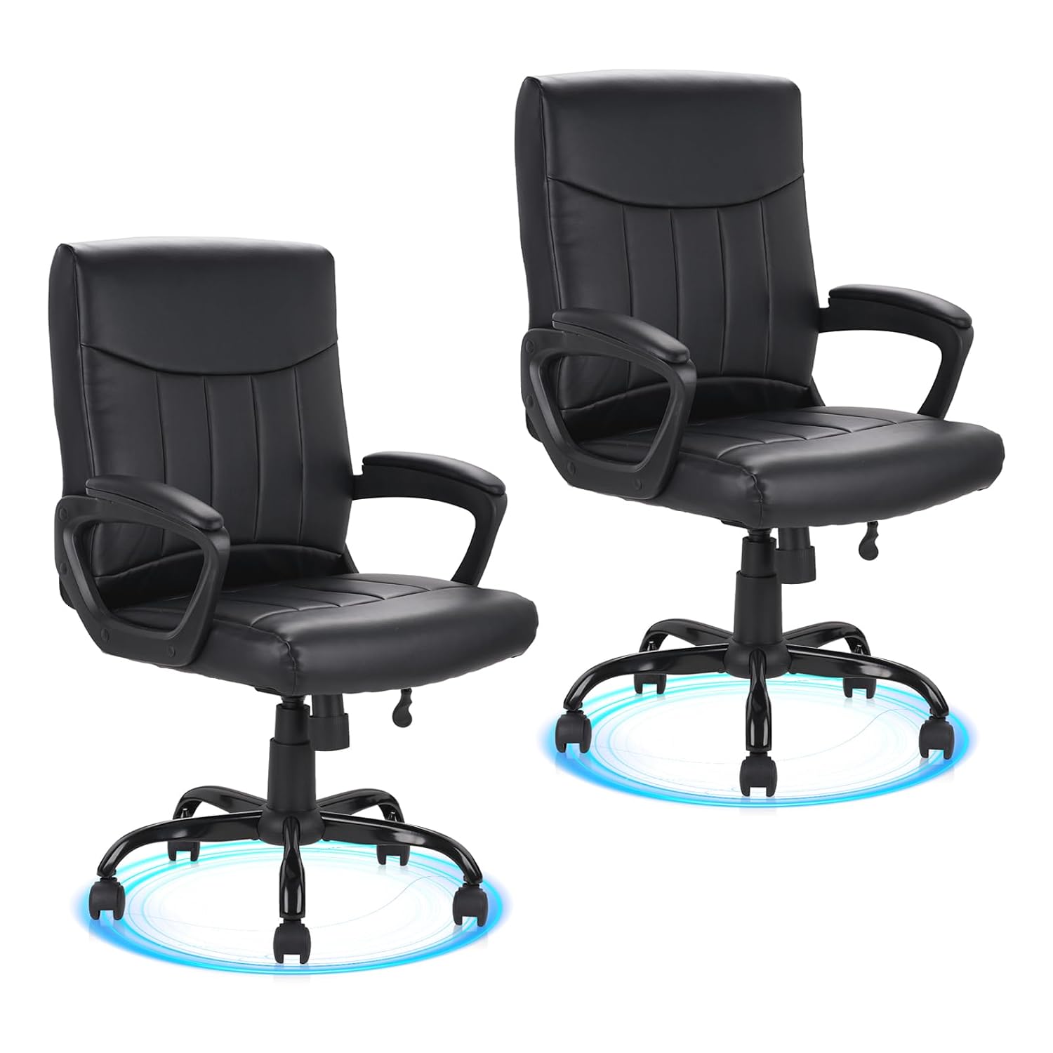 Task Chair Mid Back - Kursi Kantor Kulit Ergonomis dengan Sandaran