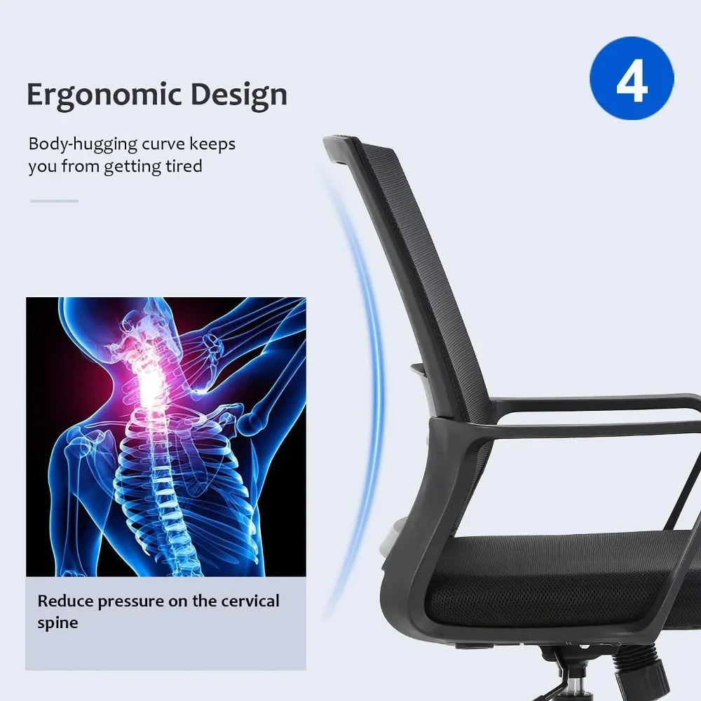 Kursi kantor ergonomis, kursi  - Task Chair Mid Back ulasan dan harga