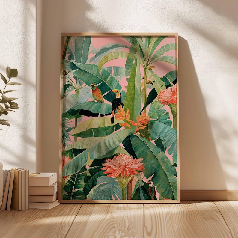 1 Buah Poster Kanvas Tropis Re - Office Furniture Direct ulasan dan harga