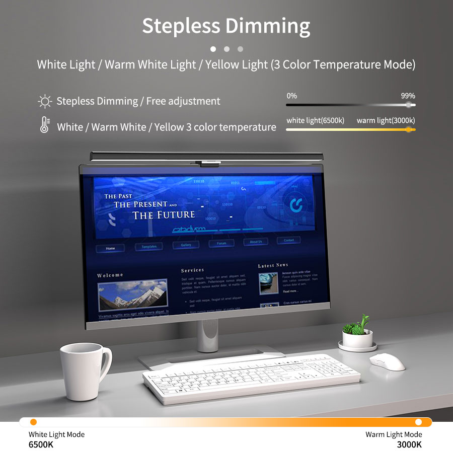 Lampu LED Monitor 50cm, Lampu  - Office Furniture Direct ulasan dan harga