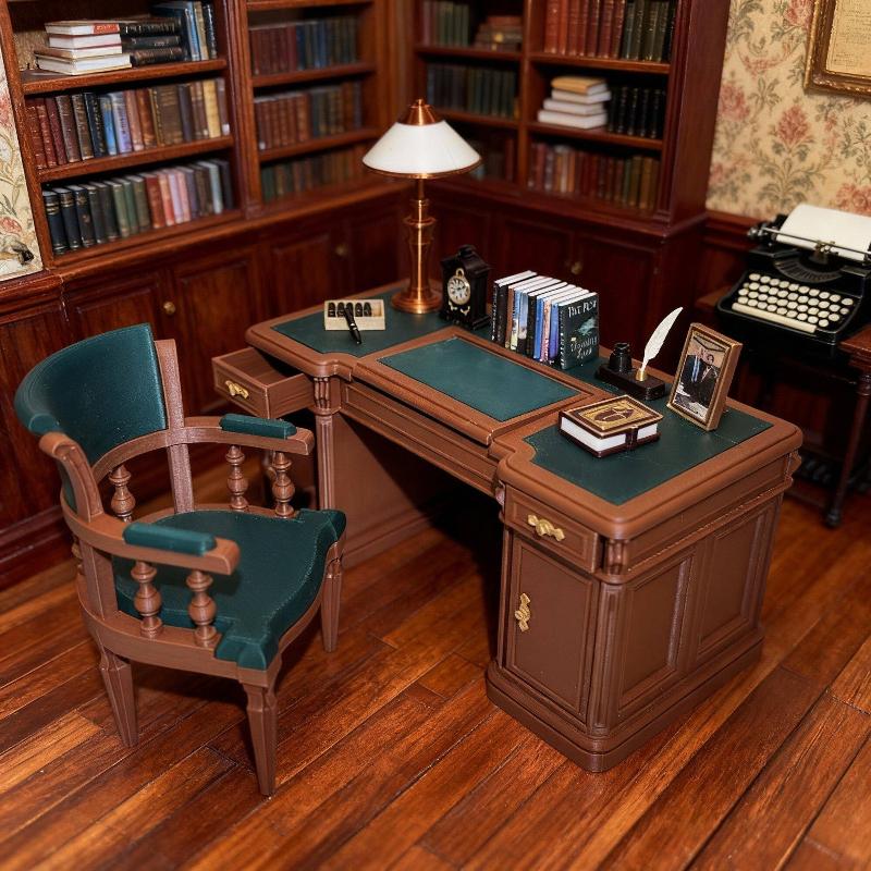 Set Kursi Meja Kantor Miniatur - Office Furniture Set ulasan dan harga