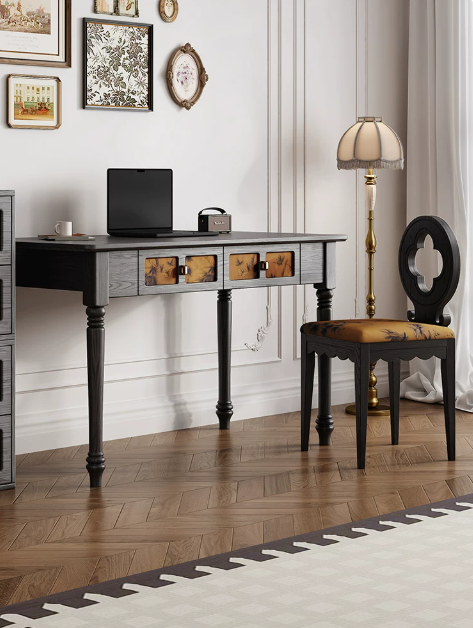 Set Meja Kantor Rumah Elegan V - Office Furniture Set ulasan dan harga