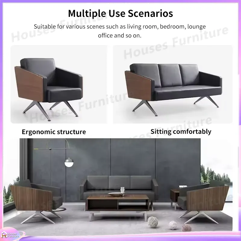 Sofa Kantor Kulit 3 Dudukan Mo - Office Furniture Wholesale ulasan dan harga