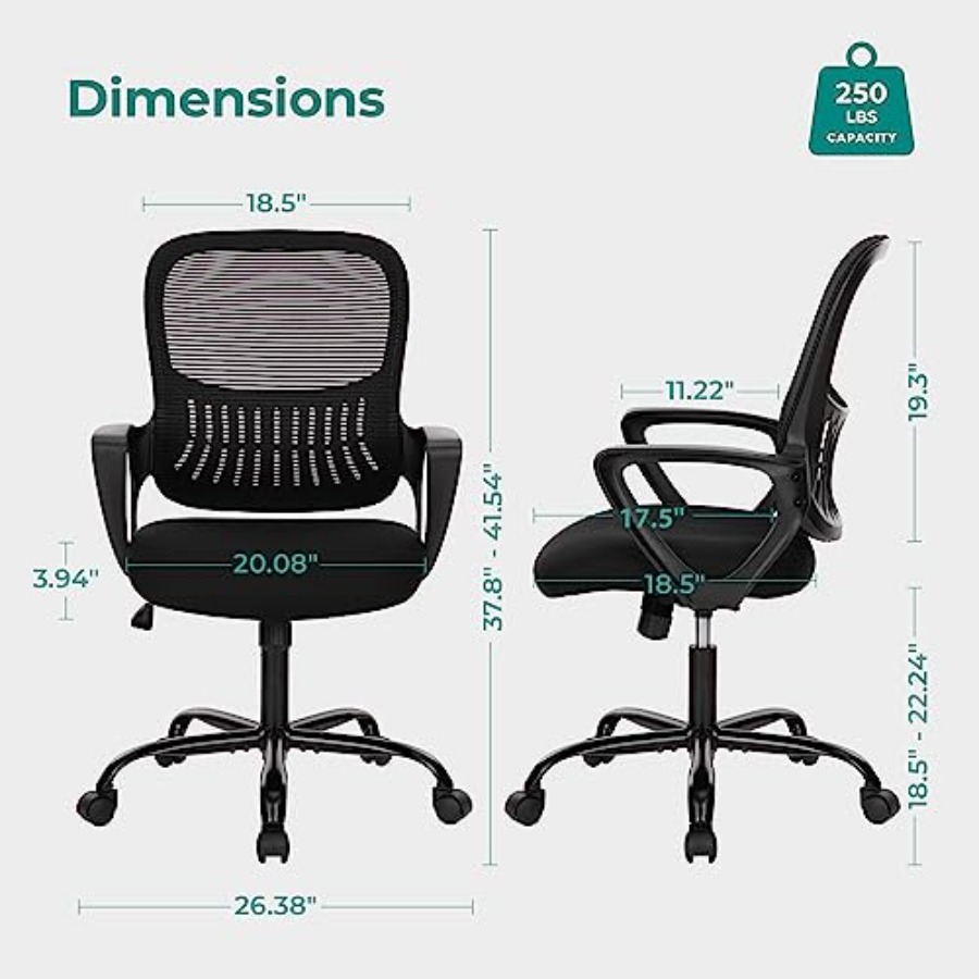 Kursi Kantor Rumah, Kursi Komp - Task Chair Mid Back ulasan dan harga