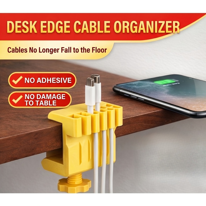 3 klip pengatur kabel desktop, - Office Furniture Direct ulasan dan harga