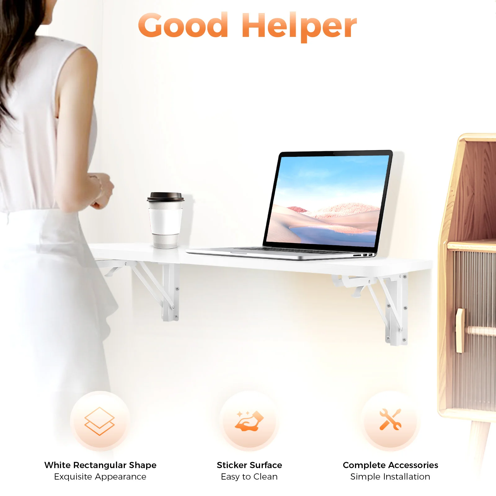 Meja Lipat Hemat Ruang yang Di - Office Furniture Dimensions ulasan dan harga
