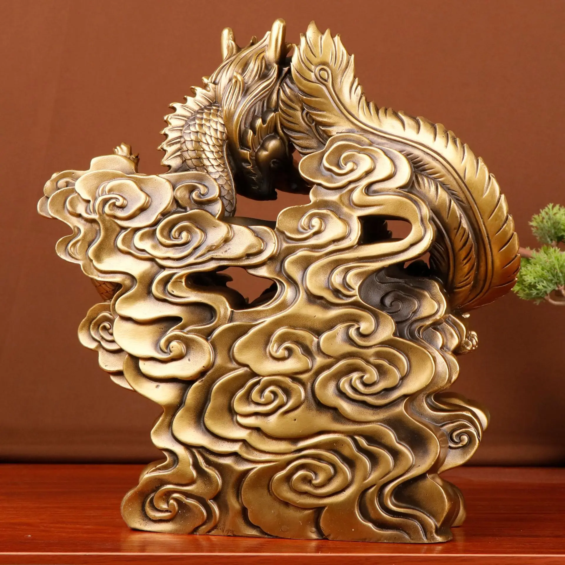 Patung Naga dan Phoenix Perung - Office Furniture Phoenix ulasan dan harga