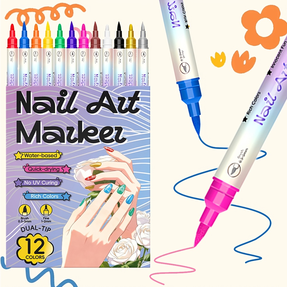 Set Pena Seni Kuku 12 Warna, 2 - Copic Marker Sketch ulasan dan harga