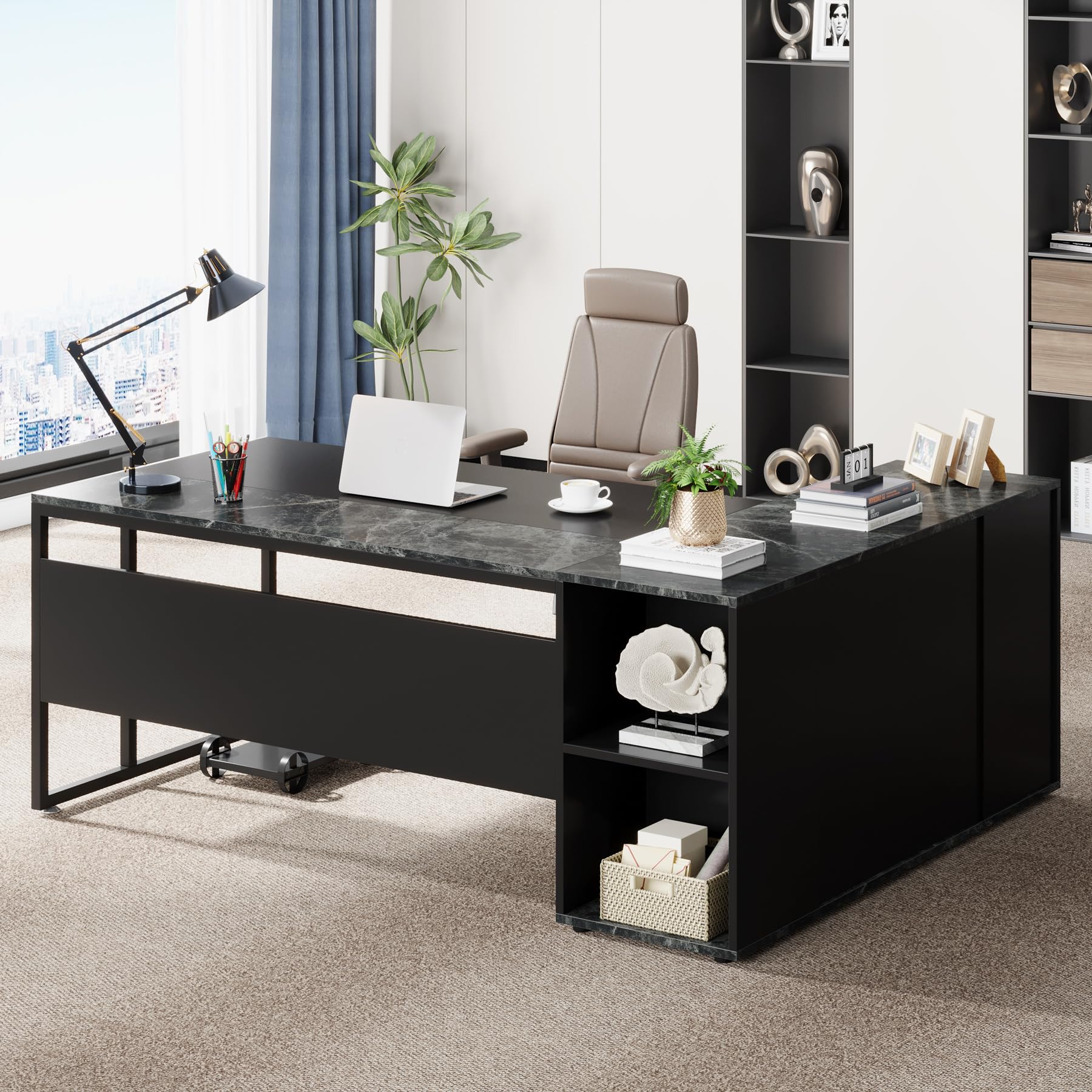 Meja Eksekutif 71 inci, Meja B - Office Furniture Set ulasan dan harga