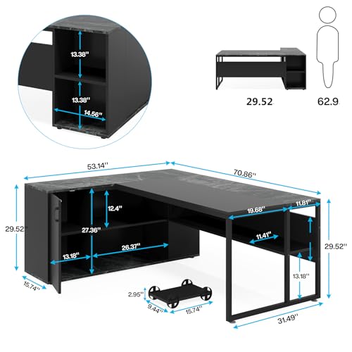 Meja Eksekutif 71 inci, Meja B - Office Furniture Set ulasan dan harga