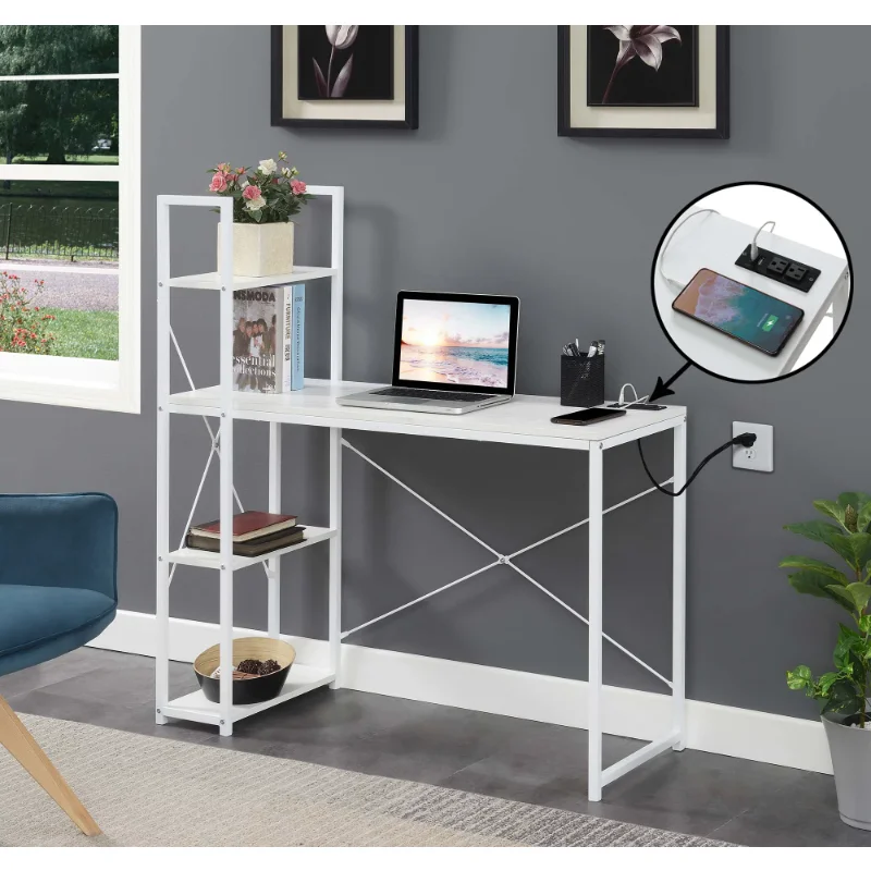 Meja Kerja Dengan Rak, Perabot - Office Furniture Com ulasan dan harga
