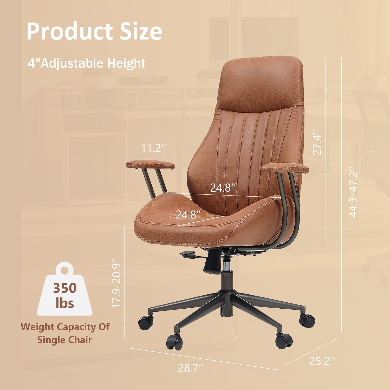 Kursi Kantor Rumah Sandaran Ti - Task Chair Mid Back ulasan dan harga