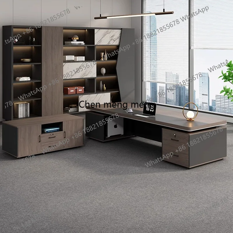 Meja bos mewah berkualitas tin - Office Furniture Com ulasan dan harga