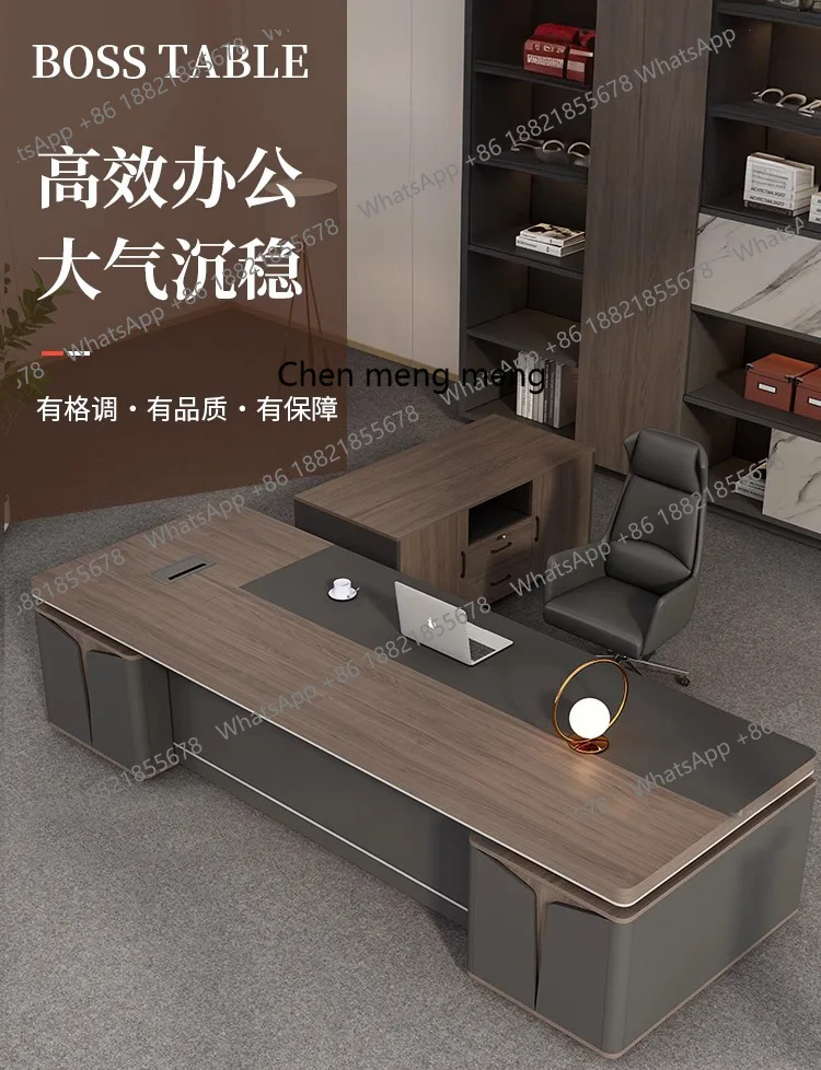 Meja bos mewah berkualitas tin - Office Furniture Com ulasan dan harga