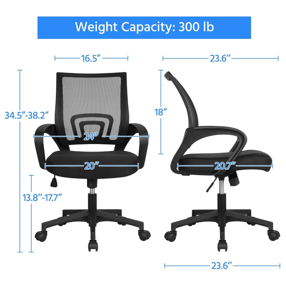 Kursi Kantor Ergonomis Jaring  - Task Chair Mid Back ulasan dan harga