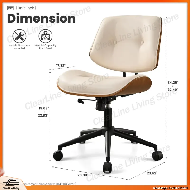 Kursi Kantor Kulit PU Modern d - Task Chair Mid Back ulasan dan harga